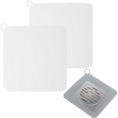 Bouchons de Vidange en Silicone Anti-Odeur, Couvercle Désodorisant pour Egouts Lot de 2, Joint Etanche pour Cuisine, Bain et Buanderie, Efficace et Réutilisable （12 X 12 CM）