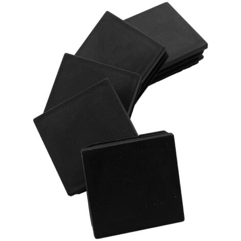 Bouchons d'extrémité carrés pour tubes en plastique 50 mm x 50 mm (lot de 5)