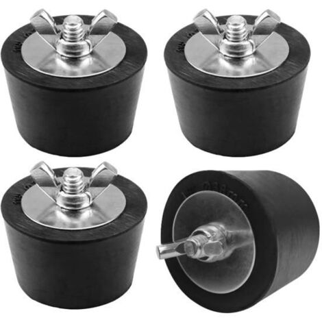 Bouchons d'hivernage pour piscine, 4 pièces en caoutchouc 38mm, bouchons d'hiver pour bassin