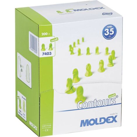 Bouchons d'oreille 35 dB – Mousse PU souple pour confort – Norme EN 352-2 – 200 paires pour environnements bruyants – Moldex - C02990