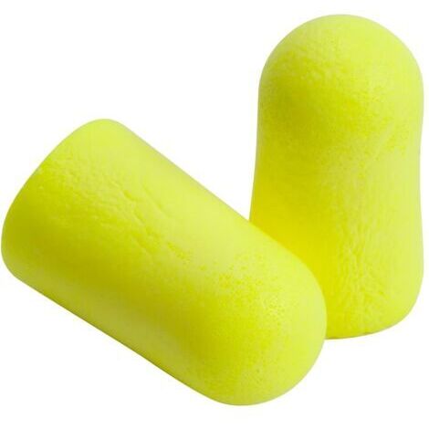 Bouchons d'oreille à usage unique，Bouchons d'Oreilles en Mousse, Bouchons d'Oreille Anti-Bruit pour Dormir, étudier, Travailler, Voyager, Projets, Construction (Yellow，60 paires)