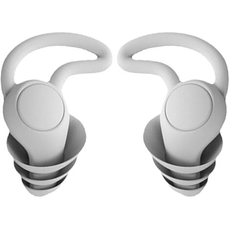 Bouchons d'Oreille Anti-Bruit pour Dormir - Conception en Forme de Parapluie Douce et Légère, 3 Couches, Idéal Maison Bureau Dortoir, Gris