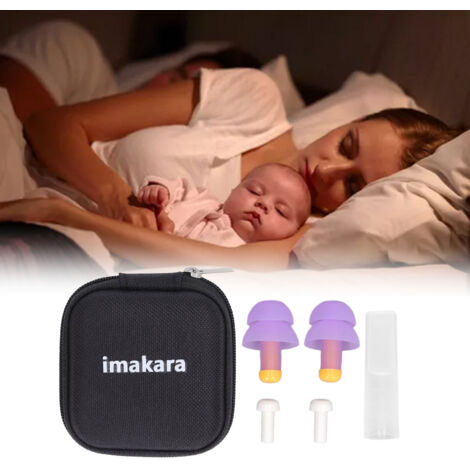 Bouchons d'Oreille Anti-Bruit pour un Sommeil Profond et une Concentration Optimale - Idéaux pour le Travail, l'Étude et le Repos-KZQ