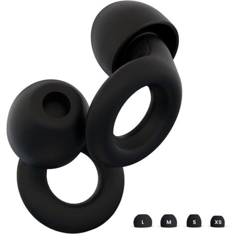 Bouchons d\'oreille pour la réduction du bruit - AUDBURN - Quiet - 8 embouts en XS-S-M-L - SNR 27