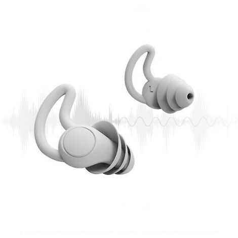 bouchons D'oreille Pour Le Sommeil Noirs Taille Unique, Pour Une Protection Auditive Optimale Dans La Musique Et Le Bruit - Matriau Doux Pour Un C