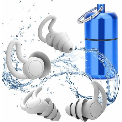 Bouchons d'oreille pour suppression du bruit bouchons d'oreilles  réutilisables en silicone souple Blocage du bruit, pour la réduction du  bruit Ea