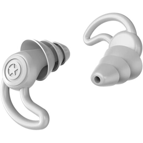 Bouchons d'oreilles antibruit Bouchons d'oreilles antibruit pour le sommeil Travail, natation, sommeil Ronflement Protection auditive lavable (Blanc)