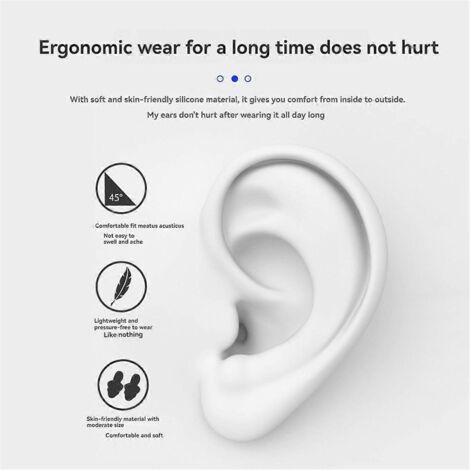 Bouchons d'oreilles, casque Bluetooth, réduction du bruit, protection contre le bruit au travail, écouteurs (voir photo)