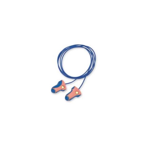 Bouchons d'oreilles cordés Honeywell Safety Bleu, Rouge ( Prix pour Paquet de 100 Paires )