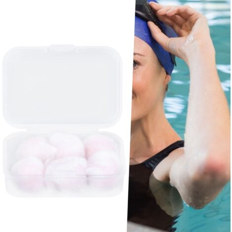 Bouchons d'oreilles lavables en wax cotton pour baignade - Lot de 6 - Contour conique pour isolation aquatique et sonore parfaite