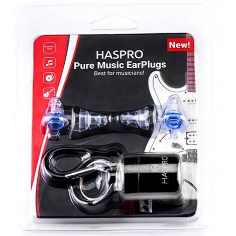 Bouchons d'oreilles réutilisables PURE MUSIC BLUE Haspro 4 pièces