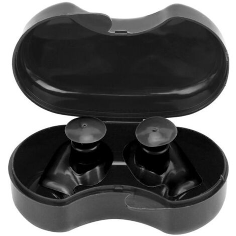 Bouchons d'oreilles - Silicone - Noir - Étanches - Réutilisables - Confortables
