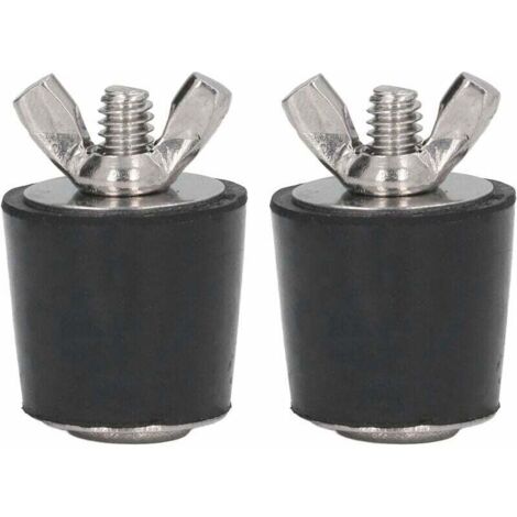 Bouchons en Caoutchouc pour piscines, 2 pièces Bouchons en Caoutchouc pour Piscine hivernage Bouchon Conique Accessoires de Piscine 25mm
