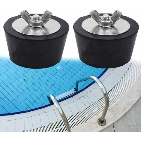 sourcing map Bouchon Arrêt Caoutchouc Bouchon Hivernage Piscine Trou Canalisation 25mm-33mm 1 Paquet