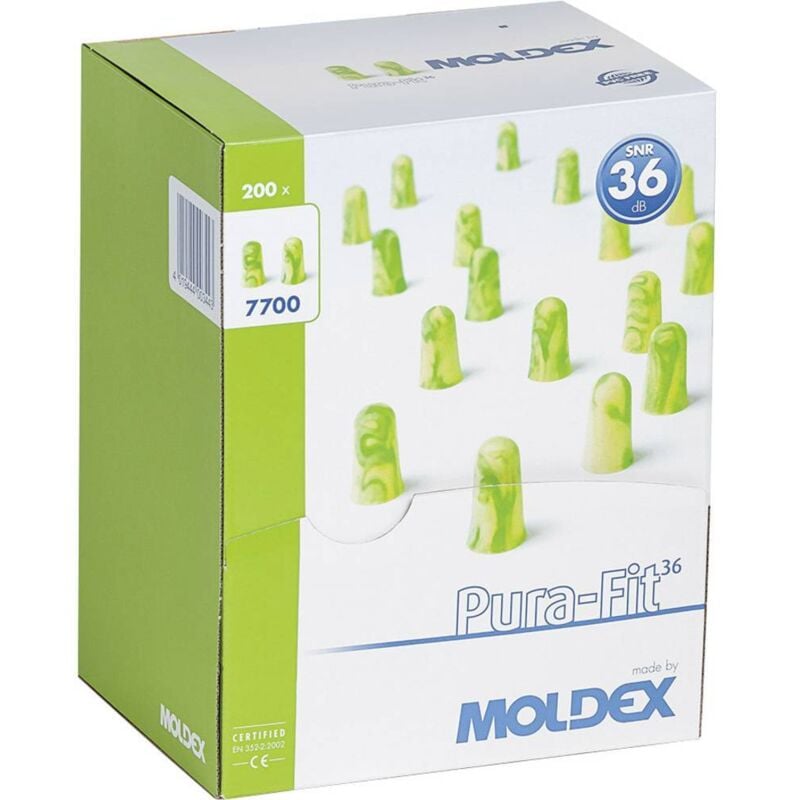 Moldex - Bouchons d'oreille 36 dB Pura-Fit 770001 200 paires