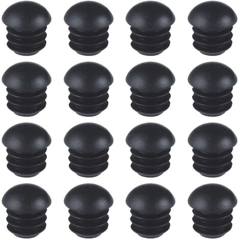 Bouchons tubulaires ronds 19 mm, 14 pièces, embouts de protection pour palettes et tubes en polyéthylène, idéaux calage et sécurité.