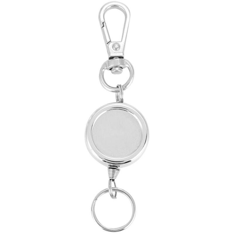 Boucle de clé anti-vol tout métal avec corde nylon extensible haute résilience
