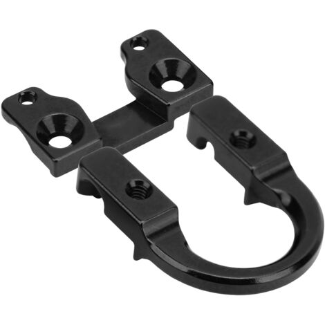 Boucle de D en alliage d'aluminium pour arc à poulies, accessoire de décoche noir