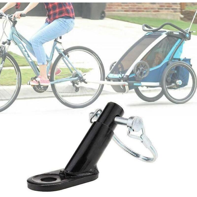 Boucle de fixation de remorque, connecteur coudé de fixation de remorque de vélo