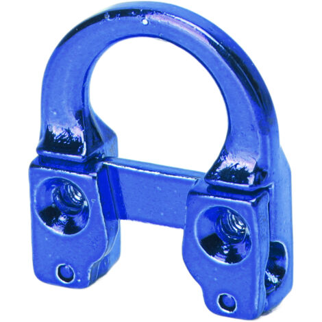 Boucle en D en métal pour arc, anneau de sécurité de chasse bleu, accessoire d'archerie
