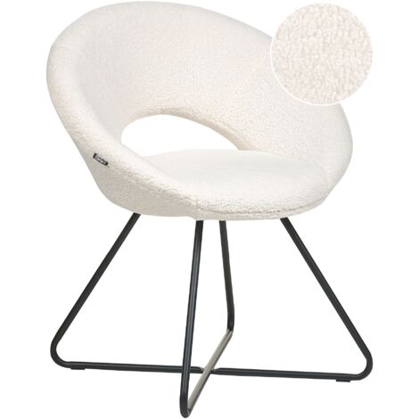 White armless online accent chair