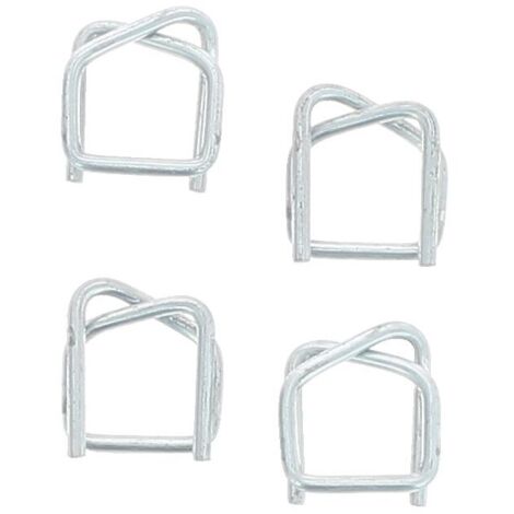Boucles acier galva pour feuillard textile boîte de 1000 - Corderie Mesnard