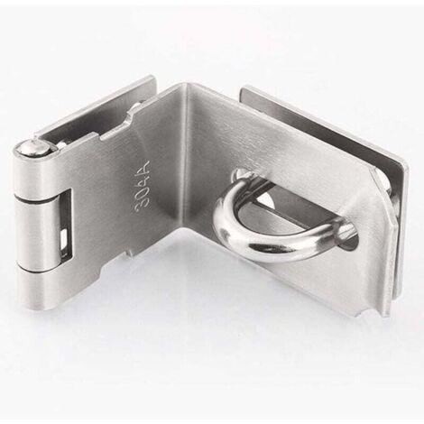 Boucles de loquet de porte à angle droit en acier inoxydable à 90 degrés,verrou coulissant,cadenas à cadenas lourd, loquet de porte à angle droit à 90 degrés, verrou de porte haute sécurité.