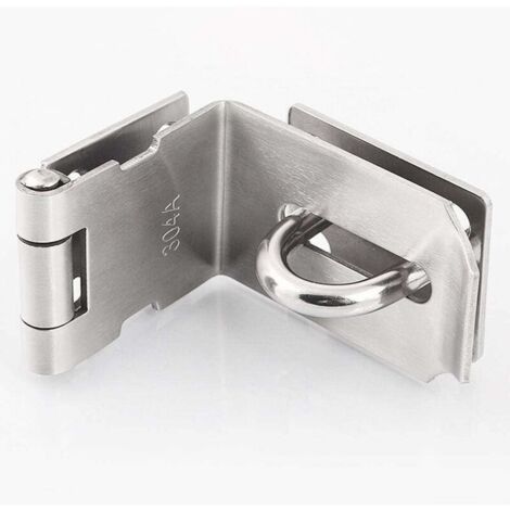 Boucles de loquet de porte à angle droit en acier inoxydable à 90 degrés,verrou coulissant,cadenas à cadenas lourd, loquet de porte à angle droit à 90 degrés, verrou de porte haute sécurité