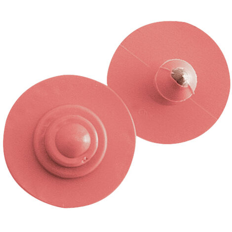 Boucles de marquage Ukaflex bouton+bouton nue rouge