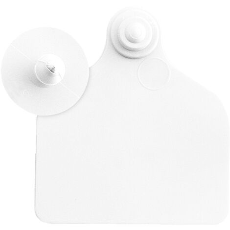 Boucles de marquage Ukal Flex maxi+bouton nue blanc x20