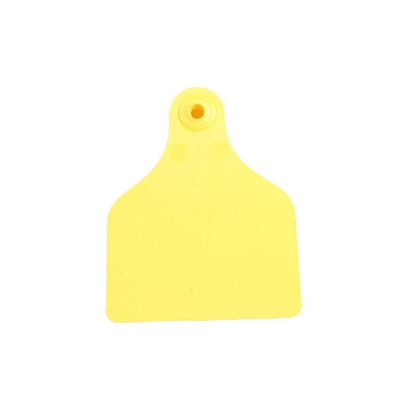 Ukal - Boucles de marquage Flex super maxi+bouton nu jaune x20