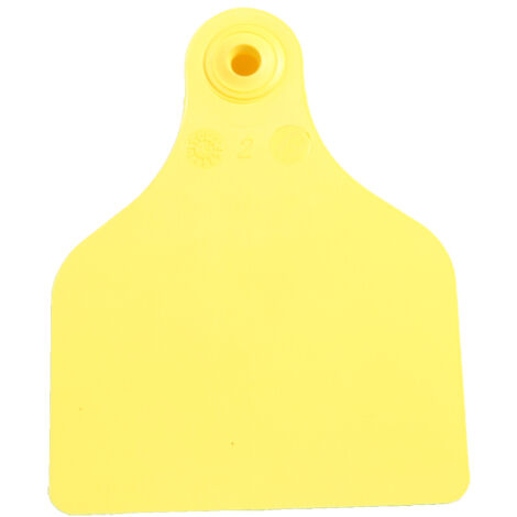 Boucles de marquage Ukal Flex super maxi+bouton nu jaune x20