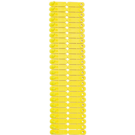 Boucles de marquage Ukal tag jaune marquage de 101-200 X100