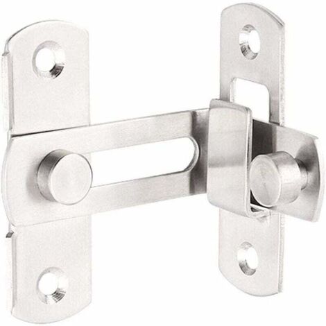 boucles de verrouillage de porte angle droit de 90 degrs boulons de verrouillage incurvs boulons de levier de verrouillage coulissant pour portes et fentres