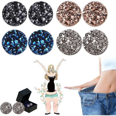 Boucles d'oreilles Magnétologie Lymphvity Germanium, Amo'thea Lymphactive Mag Studs 4 Paires Boucles d'oreilles Thérapie Magnétique - 6 mm