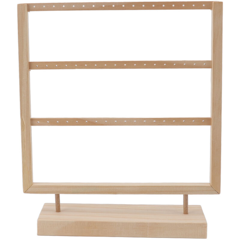 Jeffergarden Boucles d'oreilles organisateur support journal couleur boucles d'oreilles en bois porte-bijoux présentoir de stockage pour boucles