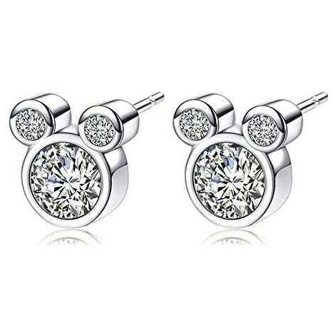 Boucles d'oreilles pour femme Clous en argent sterling et clous en argent avec oxyde de zirconium