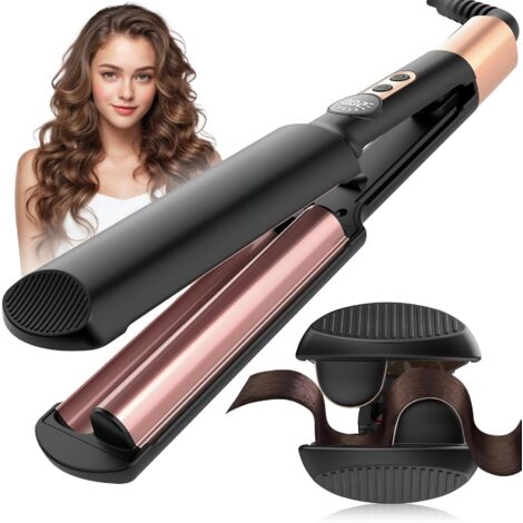 Boucleur a Cheveux Wavy 20MM, Fer à Friser pour Mini Boucles, 5 Températures Réglables, Anti-Brûlure, Convient aux Débutants, Fer a Boucler pour Cheveux Longs Courts, Styliseur de Vagues