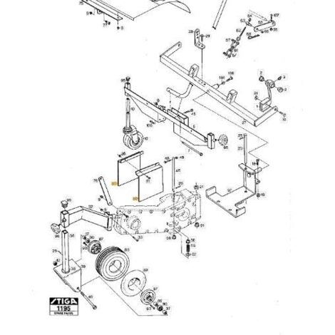 BOUCLIER DE PROTECTION ORIGINAL STIGA - 1134-2628-01