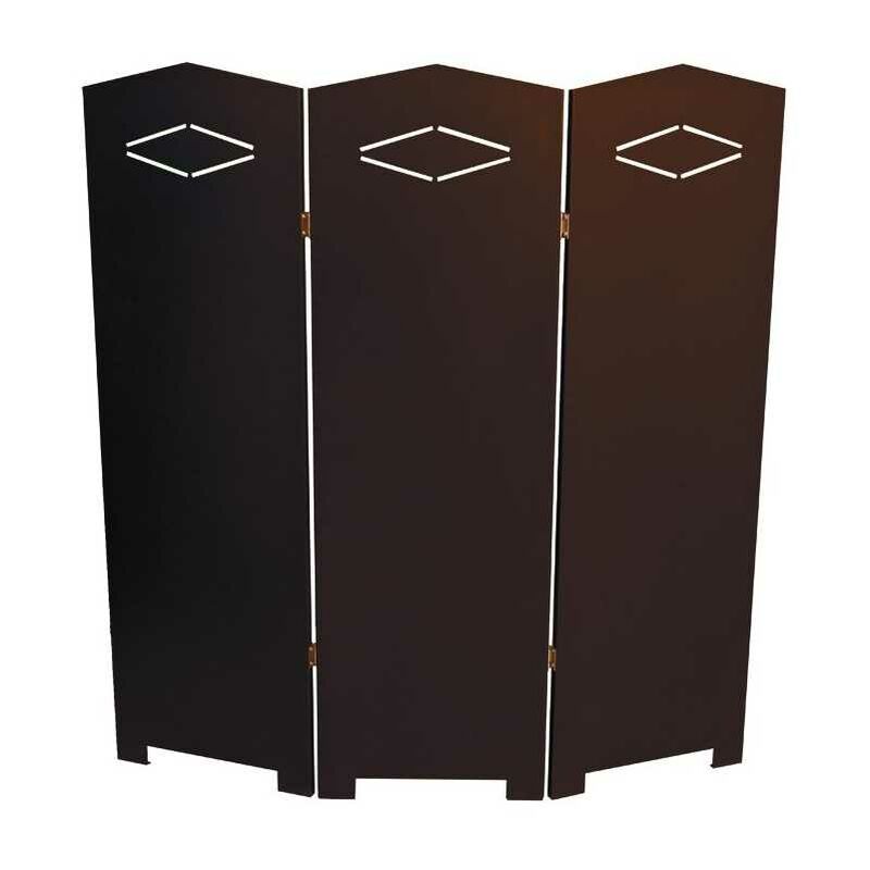 Bouclier thermique avec trois portes marron H.cm. 95