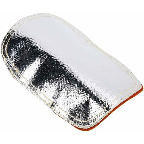 Bouclier Thermique pour Les Mains Anti-Chaleur élevée Coussin en Cuir aluminisé Bouclier en Cuir pour la Main arrière