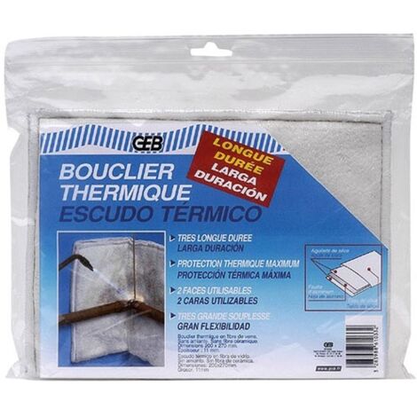 Bouclier thermique très longue durée 20x27cm - Geb