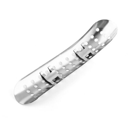 Bouclier thermique universel pour trou de moto, couvercle de tuyau d'échappement, argent