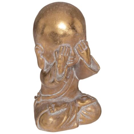 Bouddha assis Jian H.14,5cm résine - Atmosphera créateur d'intérieur