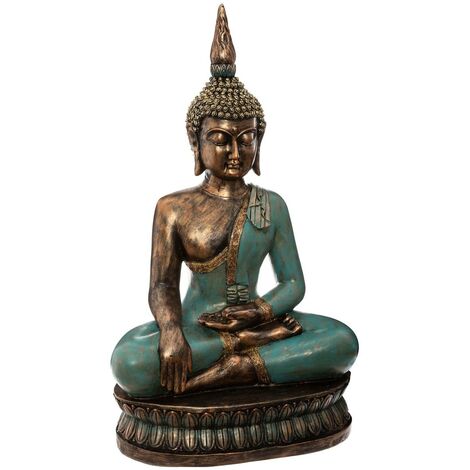Bouddha Assis Résine - Atmosphera créateur d'intérieur - Multicolore