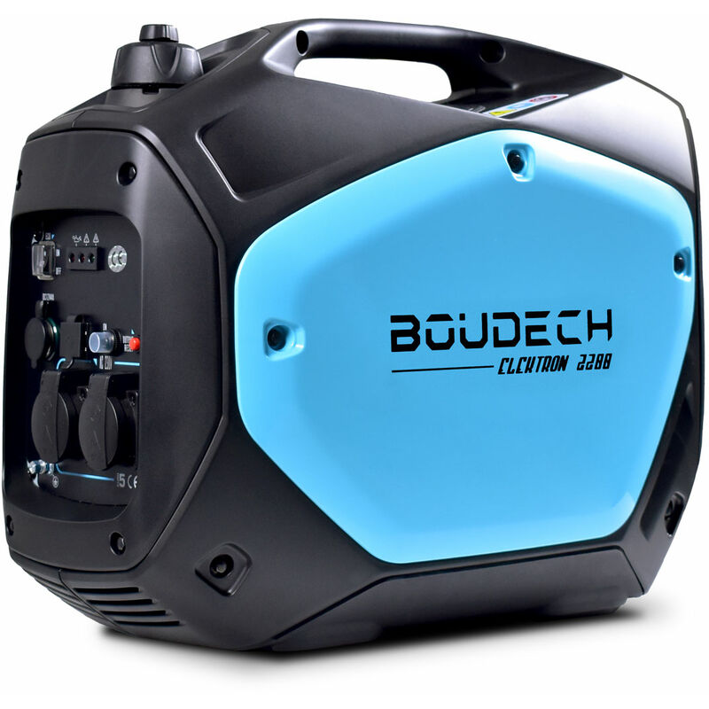 

BOUDECH - Elektron 2200 - Generador inversor digital de 2KW/4HP con motor OHV de 4 tiempos, grupo generador de 2200W de ahorro de energía