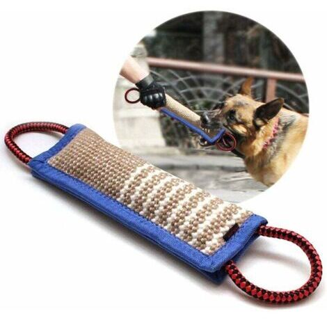 Boudin À Mordre Jouet Pour Chien, 30 cm, 2 Anses,En Tuyaux De Lance À Incendie - Dummy Rouleau d'Apprentissage Flottant - Robuste Boudin Mordant Chien -