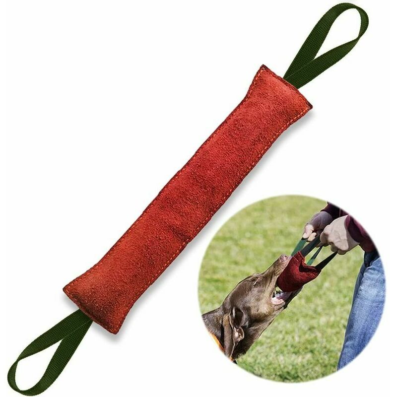 Boudin Chien Indestructible de 40 cm avec 2 Anses, Jouet pour Chien en Tuyaux De Lance à Incendie, Boudin à Mordre Extra Robuste.