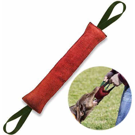 Boudin Chien, Boudin Mordant Chien Indestructible, 40 cm, avec 2 Anses, Jouet pour Chien en Tuyaux De Lance À Incendie, Extra Robuste Boudin À Mordre Chien, Arcenciél