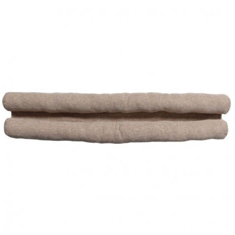 Boudin de porte double effet en lin 80 cm gris – Isolation efficace – Pour portes standard – Design élégant et moderne